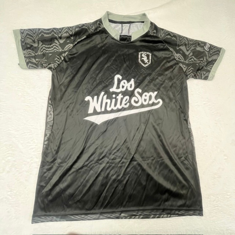 Chicago White Sox Los White Sox Coca-Cola Soccer Jersey Mens XL Black Grey